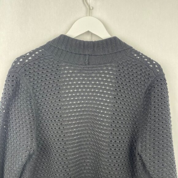 Converse One Star Black Open Knit Waterfall Cardigan Size X Large - Picture 11 of 14